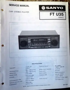 FT-U35 SANYO Service Manual Car Stereo Player