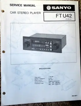 FT-U42 SANYO Service Manual Car Stereo Player