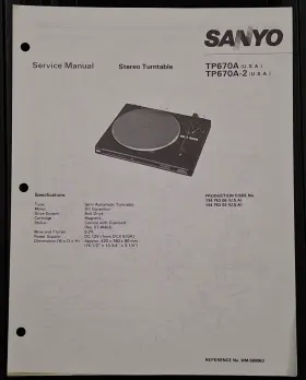 TP670A SANYO Service Manual
