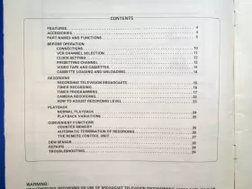 VCR-7200 SANYO Beta Fi Vhs Cassette Recorder Owners Manual #2