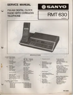 WM-10930 SANYO Rmt Service Manual