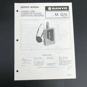 WM-12773 SANYO Stereo Mini Cassette Player Auto Reverse