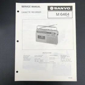 WM-4589 SANYO Cassette Recorder Service Manual