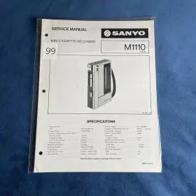 WM-8249 SANYO Mini Cassette Recorder Service Manual