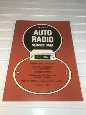 AR-293 SASMS PHOTOFACT Sams Auto Radio Schematics Service