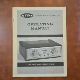 310-B SCOTT Am Fm Stereo Tuner Operating Manual