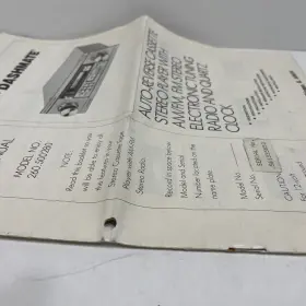 2881561 SEARS Dashmate Owners Manual Stereo Cassette Player #3