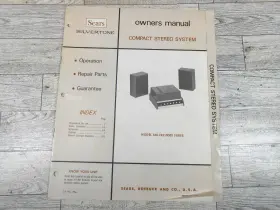 548.74210000 SEARS Silvertone Stereo Manual