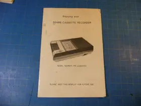 799-2165 SEARS Cassette Recorder Manual