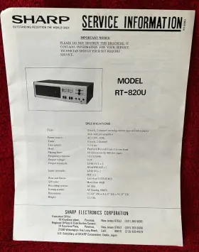 A4513-6MH SHARP Cassette Service Manual