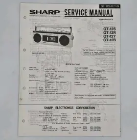 ATSM383047RCS SHARP Service Manual Am Fm Radio Cassette