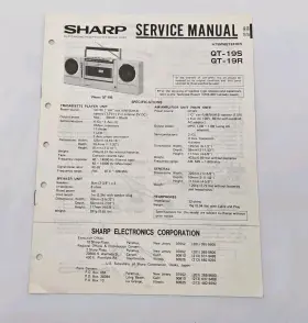 ATSM982124RCS SHARP Service Manual Am Fm Radio Cassette