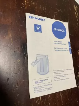 FP-N40CX SHARP Air Purifier English French Manual #2