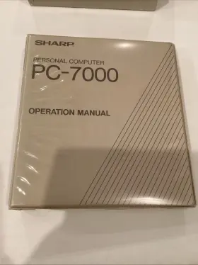 PC-7000 SHARP Operation Manual #2