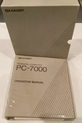PC-7000 SHARP Operation Manual