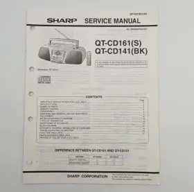 QT-CD161-141 SHARP Bk Service Technical Manual Stereo