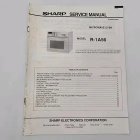 S3406R1A56P SHARP Service Manual Microwave Oven Diagrams