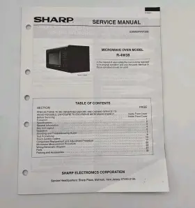 S36M69R4W38E SHARP Service Manual Microwave Oven Diagrams
