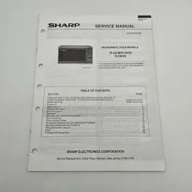 S36M70R5A38E SHARP Service Manual Microwave Oven