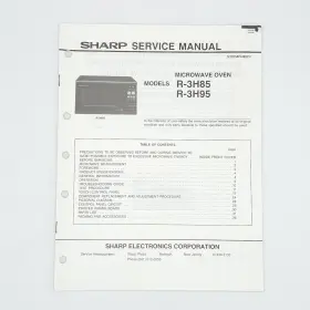 S3705R3H85P SHARP Service Manual Microwave Oven