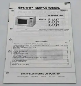 S4503R4A47X SHARP Service Manual Microwave Oven