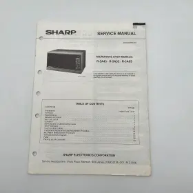 S51M22R5A53 SHARP Service Manual Microwave Oven