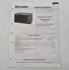 S53M39R4A75E SHARP Service Manual Microwave Oven Diagrams