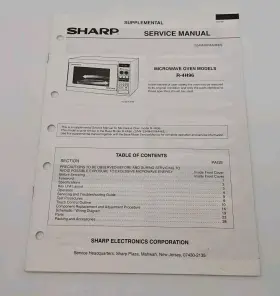 S54M48R4A46ES SHARP Service Manual Microwave Oven