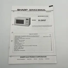 S5506R3W97P SHARP Service Manual Microwave Oven