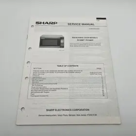 S55M56R5A87E SHARP Service Manual Microwave Oven
