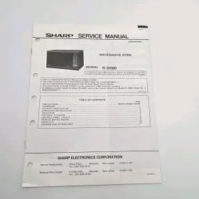 S5826R5H80U SHARP Service Manual Microwave Oven