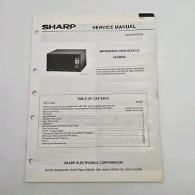 S62M29R5W34E SHARP Service Manual Microwave Oven