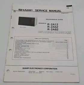 S7006R2A12P SHARP Service Manual Microwave Oven