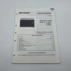S70M09R5K12 SHARP Service Manual Microwave Oven
