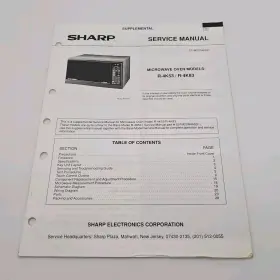 S71M21R4K53 SHARP Service Manual Microwave Oven