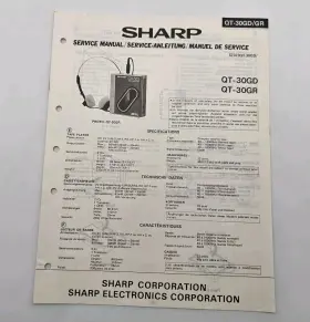 S7373QT-30GD SHARP Cassette Recorder Service Manual