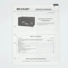S74M50R5H06E SHARP Service Manual Microwave Oven