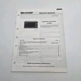 S76M76R5H08E SHARP Service Manual Microwave Oven