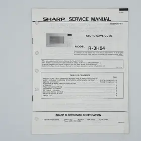 S8203R3H94P SHARP Service Manual Microwave Oven