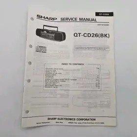 S8971QTCD26BK SHARP Service Manual Bk Boombox Cd Player Tape