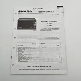 S92M31R5A54ES SHARP Service Manual Microwave Oven