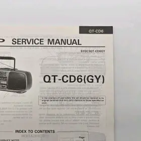 SY0C3QT-CD6GY SHARP Service Manual Gy Stereo Boombox Cd Tape #2