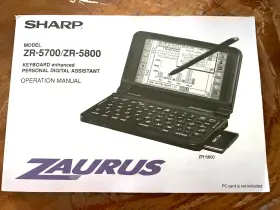 ZR-5700 SHARP Zaurus Digital Assistant Operation Manual