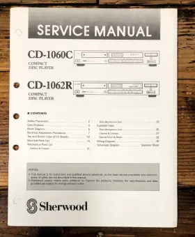 CD-1062R SHERWOOD Player Service Manual