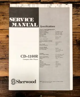 CD-1160R SHERWOOD Player Service Manual