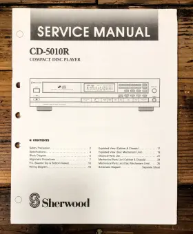 CD-5010R SHERWOOD Player Service Manual