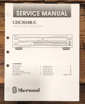 CDC-3010R SHERWOOD Cd Player Service Manual