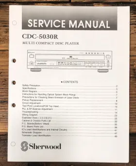 CDC-5030R SHERWOOD Cd Player Service Manual