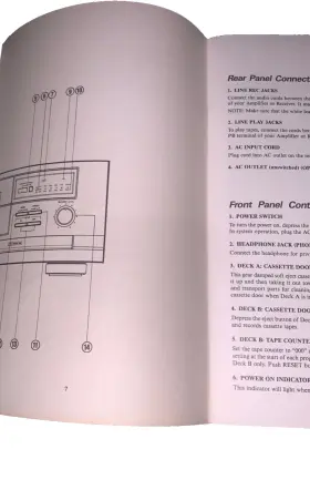 DD-250 SHERWOOD Cassette Deck Instruction Manual #3