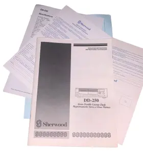 DD-250 SHERWOOD Cassette Deck Instruction Manual